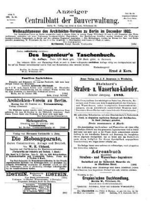 Anzeiger zum Zentralblatt der Bauverwaltung, No. 41