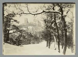 Im Winter vor der Wartburg : Eisenach. Blick zur Wartburg. Winteraufnahme