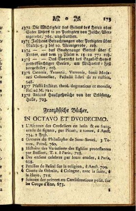 In Octavo Et Duodecimo.