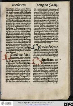 Benedictus dictus est vel quia multa benedixit vel quia in hac vita multas benedictiones habuit...