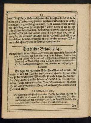Die Achte Ursach. p. 141.