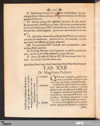 Tab. XXII. De Magistratu Politico.