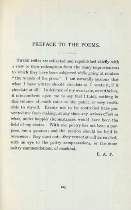 Preface to the poems
