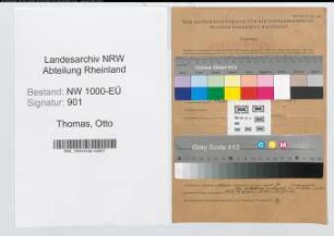 Entnazifizierung Otto Thomas, geb. 01.03.1912 (Kaufm.Angest.)