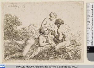 Satyr bei den Nymphen