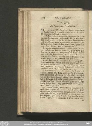Tit. XVI. De Principibus Secularibus.