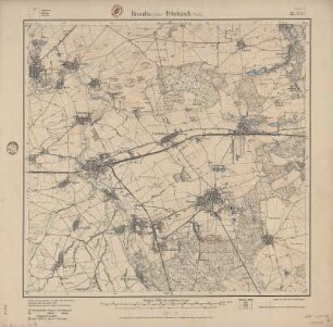 Section Brandis - Pehritzsch aus: Topographische Karte (Meßtischblätter) Sachsen
