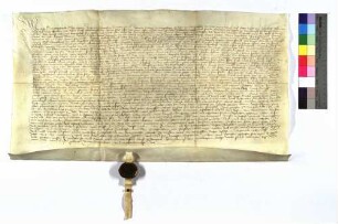 Brief von Jörg von Hohenheim, Komtur des Johanniterordens zu Mergentheim, wegen der Huldigung für den Deutschmeister durch einige Insassen