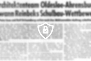 Architektenteam Oldesloe-Ahrensburg gewann Reinbeks Schulbau-Wettbewerb
