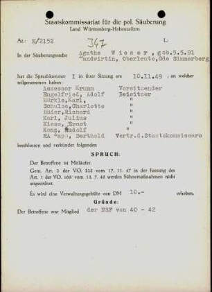 Wieser, Agathe