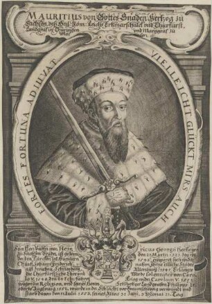 Bildnis von Mauritius, Kurfürst von Sachsen