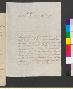 Brief von Küstner, Karl Theodor von an Goethe, Johann Wolfgang von