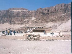 Ägypten. Theben-West. Nekropole Deir-el-Bahari. Totentempel der Hadschepsut (1471-1457ante)