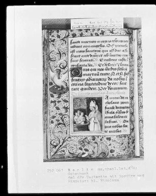 Gebetbuch — Der heilige Nikolaus, Folio 42verso