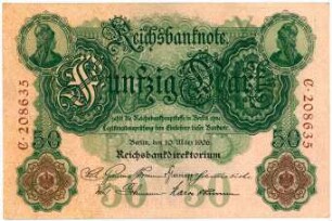 Geldschein, 50 Mark, 10.3.1906