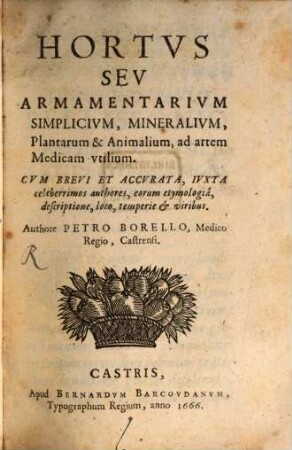 Hortus seu armamentarium simplicium