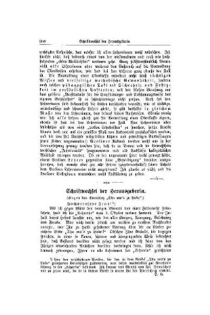 Schriftwechsel der Herausgeberin : (gegen den Grundsatz "Thu mir's zu Liebe)