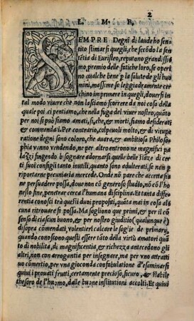 I Motti Et Le Sententie Notabili De Prencipi, Barbari, Greci, Et Romani Da Plvtarcho Raccolti