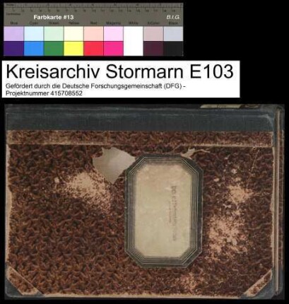Antrags- und Beschlußbuch der Kreis- und Stadtsparkasse Stormarn in Bad Oldesloe