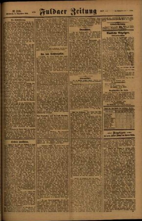 Zweite Ausgabe vom Mittwoch, den 03. Dezember 1919.