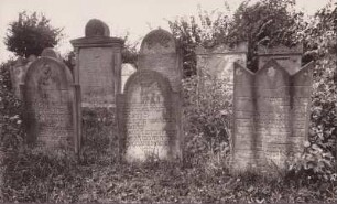 Judenfriedhof. Grabsteine. 19. Jahrhundert