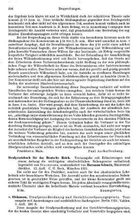 356-357, v. Olshausen. Strafprozeßordnung und Gerichtsverfassungsgesetz. Textausgabe mit Anmerkungen. 1921