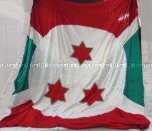 Staatsflagge der Republik Burundi