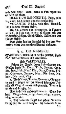 §. 5. De Numeris.