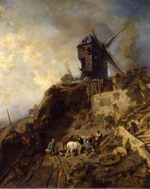 Die letzten Mühlen auf dem Montmartre