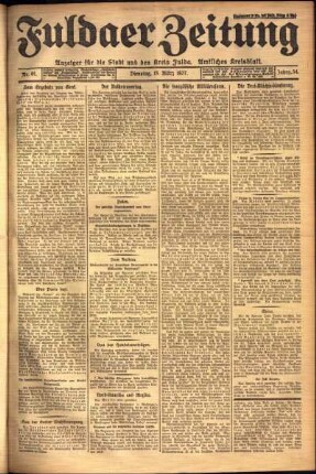 Ausgabe vom Dienstag, den 15. März 1927.