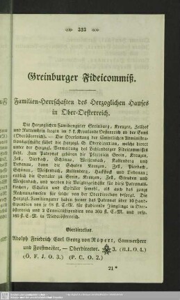 Greinburger Fideicommiß