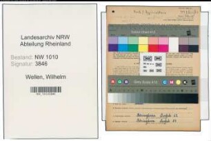 Entnazifizierung Wilhelm Wellen , geb. 12.07.1905 (Milchverteiler)