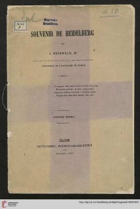 Souvenir de Heidelberg