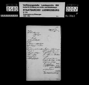 Schuldenwesen der Kirchengemeinde Dörrenzimmern