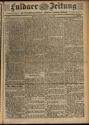 Ausgabe vom Montag, den 30. Januar 1899.