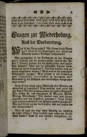 Fragen zur Wiederholung.
