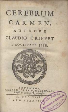 Cerebrum : carmen