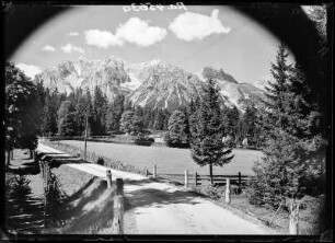 Österreich, Schladming. Blick auf die Dachsteingruppe von Ramsau