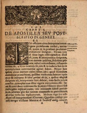 De iure apostillae seu postscripti