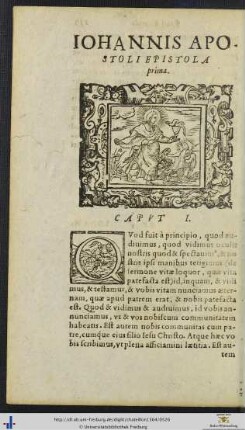 IOHANNIS APOSTOLI EPISTOLA prima