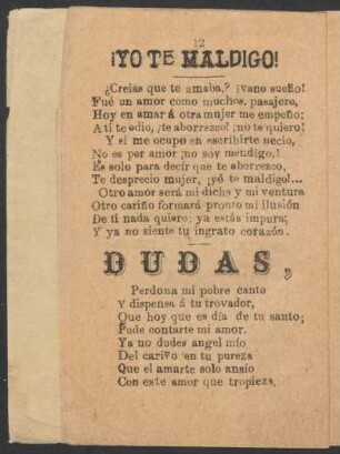 ¡Yo te maldigo!