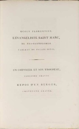 École Florentine. L'Évangéliste Saint Marc, De Fra-Bartolomeo. Tableau Du Palais Pitti.