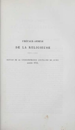 Préface-annexe de la Religieuse