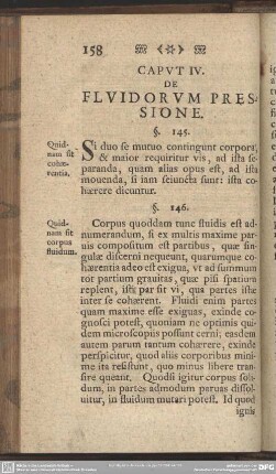 Caput IV. De Fluidorum Pressione