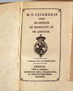 Libri de Officiis, de Senectute et de amicitia