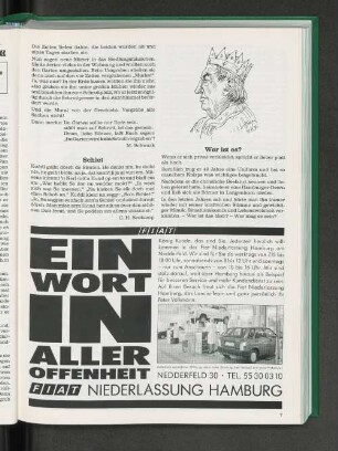 Wer ist es?