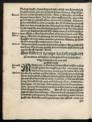 Aus füllerey kompt leichtfertigkayt zu worten/ wercken/ und geberden ... und gotzlesterung.