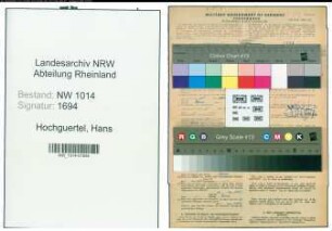 Entnazifizierung Hans Hochguertel , geb. 27.07.1922 ()