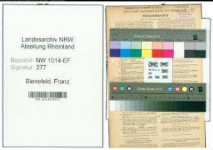 Entnazifizierung Franz Bienefeld , geb. 18.10.1889 (Fabrikant)