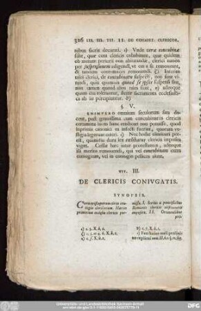 Tit. III. De Clericis Coniugatis.
